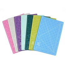 커팅 재단 데스크 책상 컬러 매트 칼판 A5, 블루