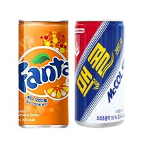 맥콜190mlx30캔 + 환타오렌지190mlx30캔 (총60캔)/안전박스포장