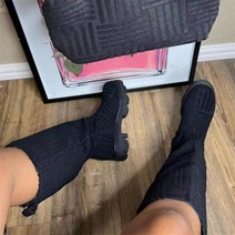 승마 부츠 가죽 말 신발 승마화 여자 여성 남자 남성 가을/겨울 럭셔리 두꺼운 밑창 굽 따뜻한 부츠 여성용, 01 Black_04 38