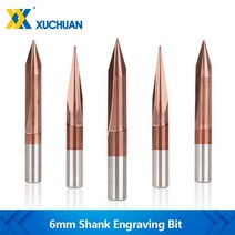 트리머 비트 세트 2 Flutes Straight Engraving Bits V Router Bit TiCN Coating CNC Carvingling Cutter 3.175 4, [17] 8x0.4x25D