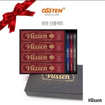 오스템 프리미엄 뷰센 치약칫솔 43 고급형 선물세트 (선물케이스+쇼핑백 포함/ 설선물 추석선물 시상품 사은품 기념품), 뷰센S 2개+뷰센H 2개