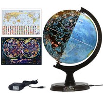 맵소프트 30cm 오션 조명 지구본 자전 회전 LED 안전인증 무드등, 5번_30cm 블루 별자리 지구본 (30-BS)