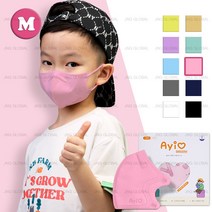 50매+3매 아이러브 새부리형 컬러 마스크 소형 3세 부터 10세, 핑크 M (5세-7세), 50매, 1매입