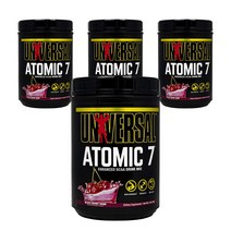유니버셜뉴트리션 아토믹 7 BCAA 퍼포먼스 서플먼트 블랙 체리 밤, 1kg, 4개