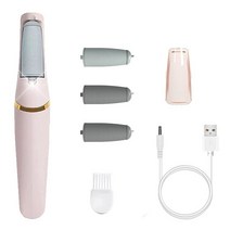 전동 발각질 제거기 전기 페디큐어 도구 발 각질 제거기 풋 파일 스크레이퍼 갈라진 뒤꿈치 굳은살 충전식, 한개옵션1, 03 Set 3