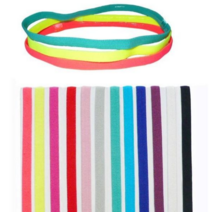 서후네 [2+2] 슬림짱짱한 요가 헤어고정 밴드 논슬립 스포츠 운동 머리띠, 4개, 보라