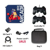 클래식 레트로 50000 + 게임용 아케이드 박스 콘솔 TV 프로젝터 모니터에 4K HD 디스플레이 PS1 N64 신제, 01 WHITE_02 wireless