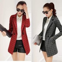 C.ONLIE SHOP 여성 정장룩 체크무늬 자켓 트위드자켓 청자켓 크롭자켓