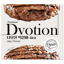 [디보션푸드] 디보션 식물성 떡갈비 380g (95g 4개입)