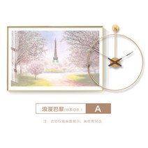 거실 노르딕 무드 식당 인테리어그림 스윗 with a clock 콤비네이션 벽 응접실이 있다 현대 심플 2592283695, 토호골드_골드벽걸이시계A타입도자기정그림(강화도자기정패