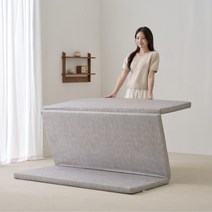 고몽드 꿀타래 3단 접이식 매트리스 (싱글 퀸), 꿀타래폼 매트리스 싱글S, 그레이계열, 5cm
