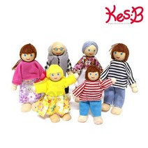 여섯명의 가족인형 세트
