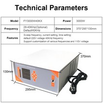 무설치 가정용초음파식기세척기 40KHz 900W 1500W 3000W 초음파 발생기 산업용 변환기 식기 세척기 탱크 Fa, 03 UK, 10 3000W 220V 40KHz