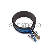 오토바이장비 오토바이케어용품 1pcs 60mm 88mm 100mm 직경 홀더 클램프 범용 오토바이 배기 파이프 머플러 용 고정 링 지원 브래킷