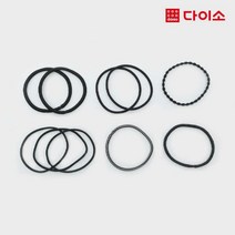 [다이소]노팁헤어고무줄(10P)_블랙시리즈-55216