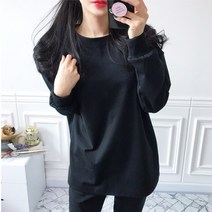 블랙몬스터핏 여성용 루즈핏 트레이닝 상하의 세트