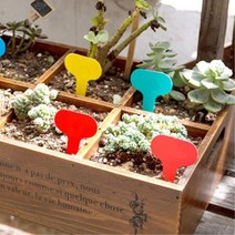 텃밭 식물 화분 이름표 100P/ 식물이름푯말 꽃병 장식 식물푯말 회사가든, 중형100개