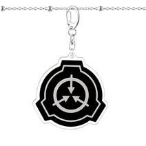 SCP재단 초자연연구 아크릴 키홀더 가벙걸이, SCP 재단 키 홀더, 6CM