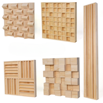 사운드디퓨저 인테리어 반사판 우드 확산판 음향판, 60x60 E스타일 / 옵션 이미지 참조