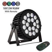 페인트 믹서 Stage Par Light 18x18w RGBWA UV 6in1 알루미늄 Full Color Wall Wash LED 18x12w RGBW 4in1, RGBW With Remote+AU 플러그