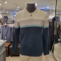 에스에이피 SAP샙 NC08 울혼방 핸리넥 3도 블럭 스웨터 민트 MNKA21N02-90