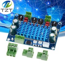 고전력 디지털 HIFI 전력 증폭기 보드 2*120W XH-M572 TPA3116D2 섀시 전용 플러그인 입력 5V 24V 28V 출력 120W