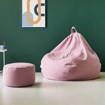 [솔직한가격] J230 1인 빈백 소파 스툴 세트 2colors가구전문점 빠른대응, 브라운