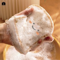 UH홈데코 친환경 생분해 셀룰로오스 수세미, 식빵