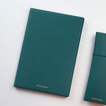 유선노트 가죽수첩 라인메모패드 A5싱글포켓 수첩노트패드, 브라운