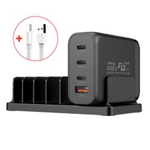 괴물충전기 120W 질화갈륨 4포트 PD PPS 고속 멀티충전기 GANMAX130W 아이폰12 노트북 아이패드프로 닌텐도스위치, 블랙+C타입케이블사은품