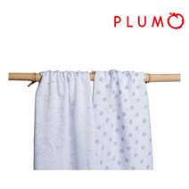 [플럼] 뱀부 머슬린 블랭킷(속싸개) 2p - 그레이 애니멀