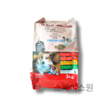 더독 닥터소프트 애견용 소프트사료, 7개, 3kg, 0   2가지주원료(연어+감자)
