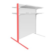 예스토어 CVS 편의점 백색 냉동 중앙 진열대 (기본 2단)