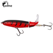 떡밥 투척기 낚시 프로펠러 트랙터 표면 미끼 10cm 13g 개 회전 소프트 테일 워 블러 3D 눈 인공 하드, 10 K_01 100mm