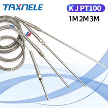 400 800 도 RTD K J PT100 50mm 오븐 온도 센서 M5 프로브 열 열전대 산업용, 02 J_01 100mm