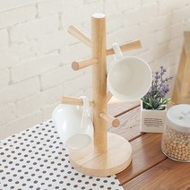 리빙스토리 원목 컵걸이, 우드컵걸이, 1개