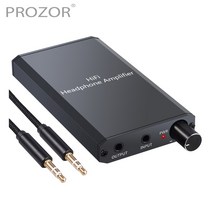 [해외] PROZOR 이어폰 증폭기 2 Stage Gain Switch Enhance Function Aux In 휴대용 HIFI 증폭기 Audio in 헤드폰 out for