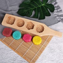 약과틀 다식틀 떡살 다식판 떡도장 도구만들기 화과자 전통문양 월병 실리콘 금형 주물 얼음, B. 단품