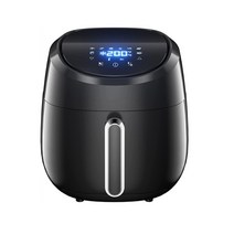 led스팀에어프라이어 대용량 20리터 ELPIS-4L 스마트 에어 프라이어 1400W 오일 프리 디지털 컨트롤 전기, 01 357T-Black_02 EU, 357T-Black