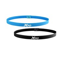 XPD 슬림 헤어밴드 2개세트, 블루/블랙