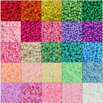 블링비즈 컬러 시드비즈 3mm 4mm 구슬 비즈공예재료 마스크스트랩 반지 팔찌 목걸이 20g, R14 도라지꽃색