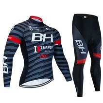 검도복 상의 바지 호구 죽도 도복 BH-팀 사이클링 저지 세트 남자 가을 MTB 레이스 의류 긴 소매 야외 승