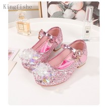 [Kingfishe]어린이 여아 블링 블링 단화 봄가을 초등학생 공주 신발 mn4zhuo411