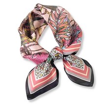 PoeticEHome 순수 멀베리 실크 스퀘어 스카프 68.6cm x 여성용 네커치프 헤드스카프 선물 포장 S1 - 영적 우아함545575