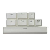 키보드키캡 Corsair-6U 스페이스 포인트 키보드 키캡 PBT OEM 프로필, 한개옵션2, White, 한개옵션1