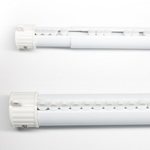 [윈샵 고급 커튼봉 커튼 레일 부자재 세트, 커튼봉레일_화이트-8호(120cm~240cm)