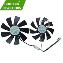 그래픽카드 87MM GA92S2H 100MM GAA8S2H 4Pin 쿨러 팬 ZOTAC GTX 1060 Ti MINI HA 미니 듀얼 그래픽 카드, 01 2PCS SET