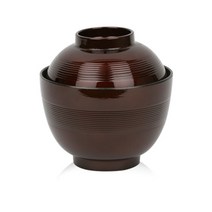 줄장국공기-일본장국공기 일식공기 작은국그릇 일식공기 칠기장국공기, 자주색 하부만, 1개