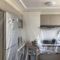 디엠몰 대형 비닐테이프 물건 커버링 오염방지 2.7m X 3.6m 가구 먼지 보호 보양비닐, 화이트 2.7m X 3.6m, 1롤