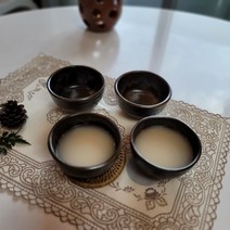 홈파티 혼술 여주도자기 전통 옹기 막걸리잔 동동주잔 술병 호리병 주병세트, 옹기막걸리잔